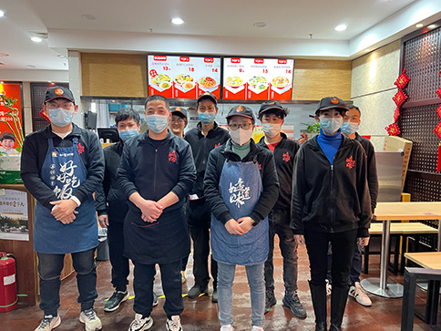 無錫江陰區(qū)區(qū)域紅燒牛肉面，重慶小面，豌雜面新品培訓并考核通過